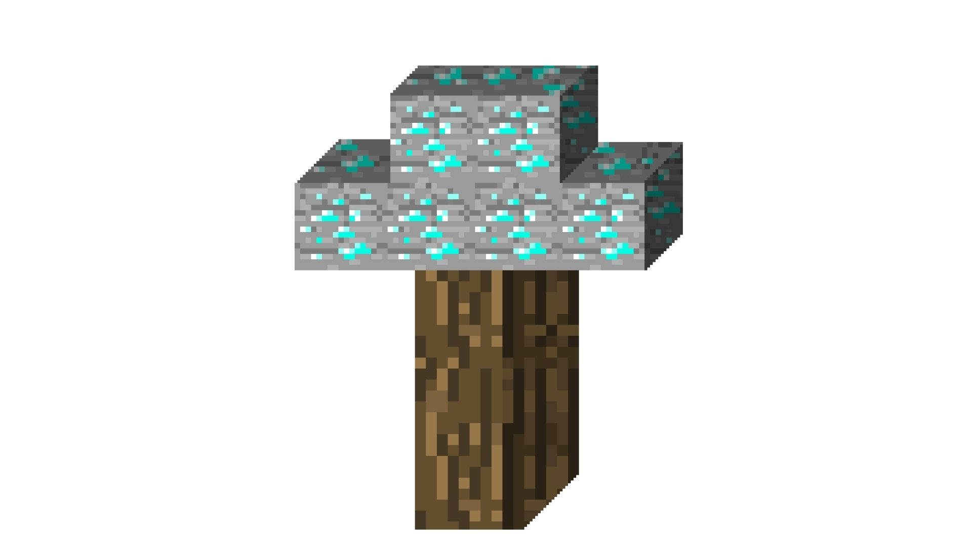 Minecraft Diamond Tree Wallpaper