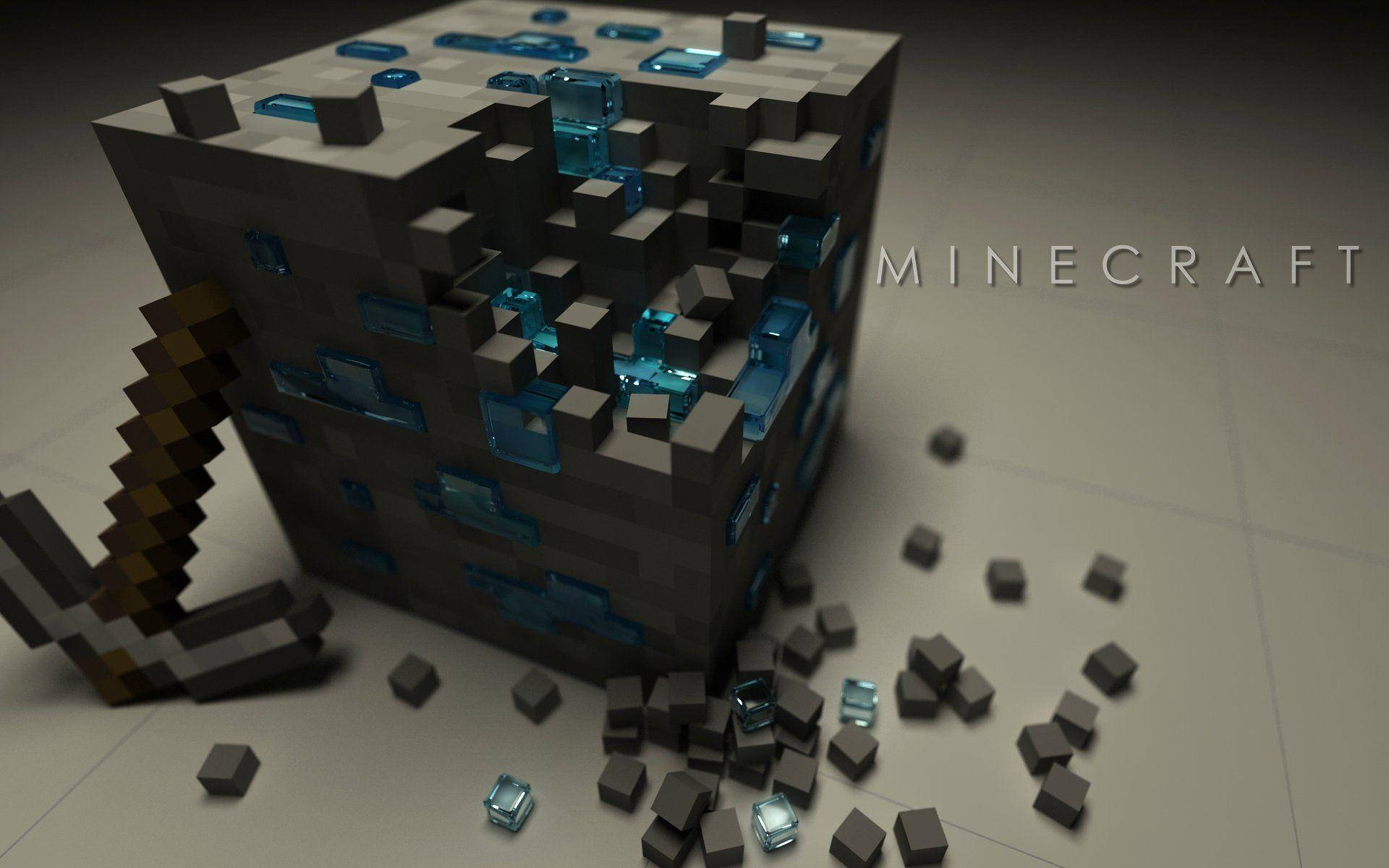 Minecraftdiamanten Gamer Logo Wallpaper