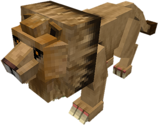 Minecraft Dog Model.png PNG