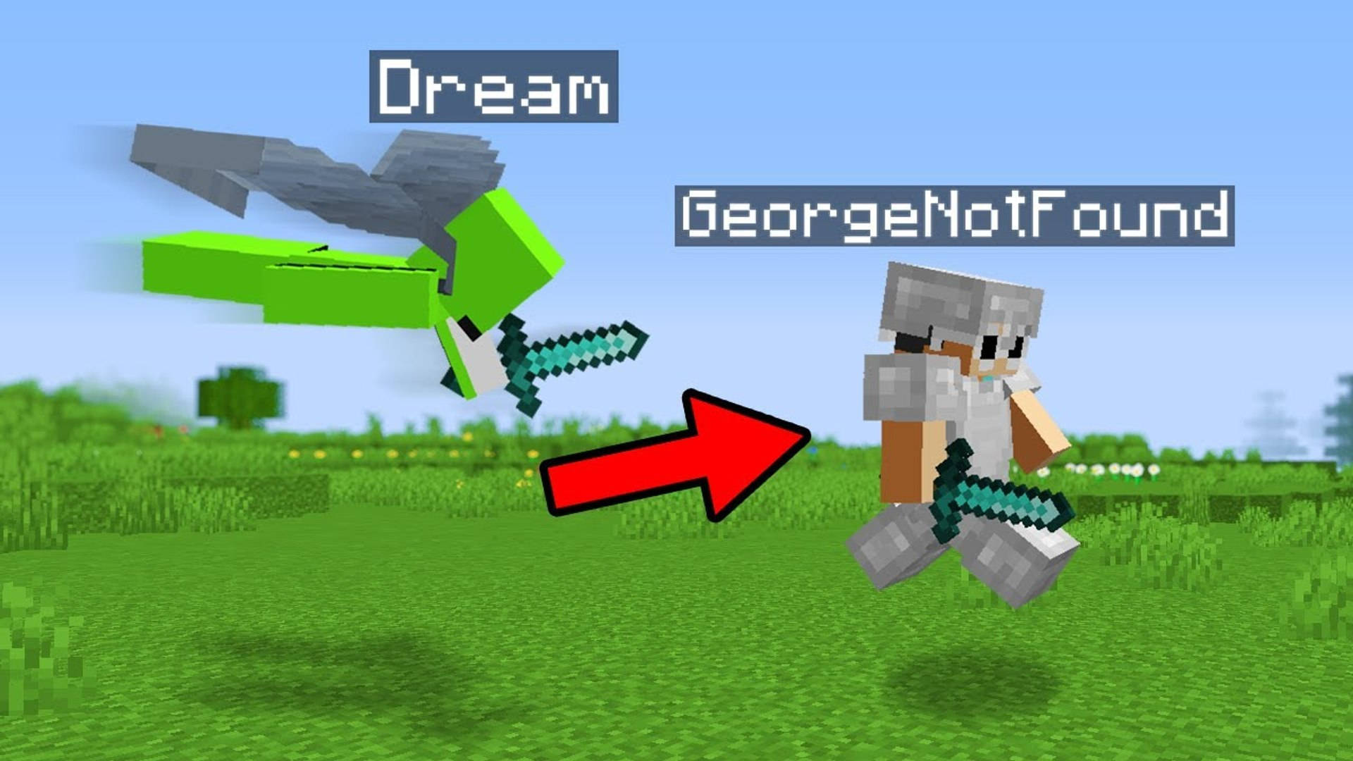 Minecraftdream Y George Not Found Fondo de pantalla