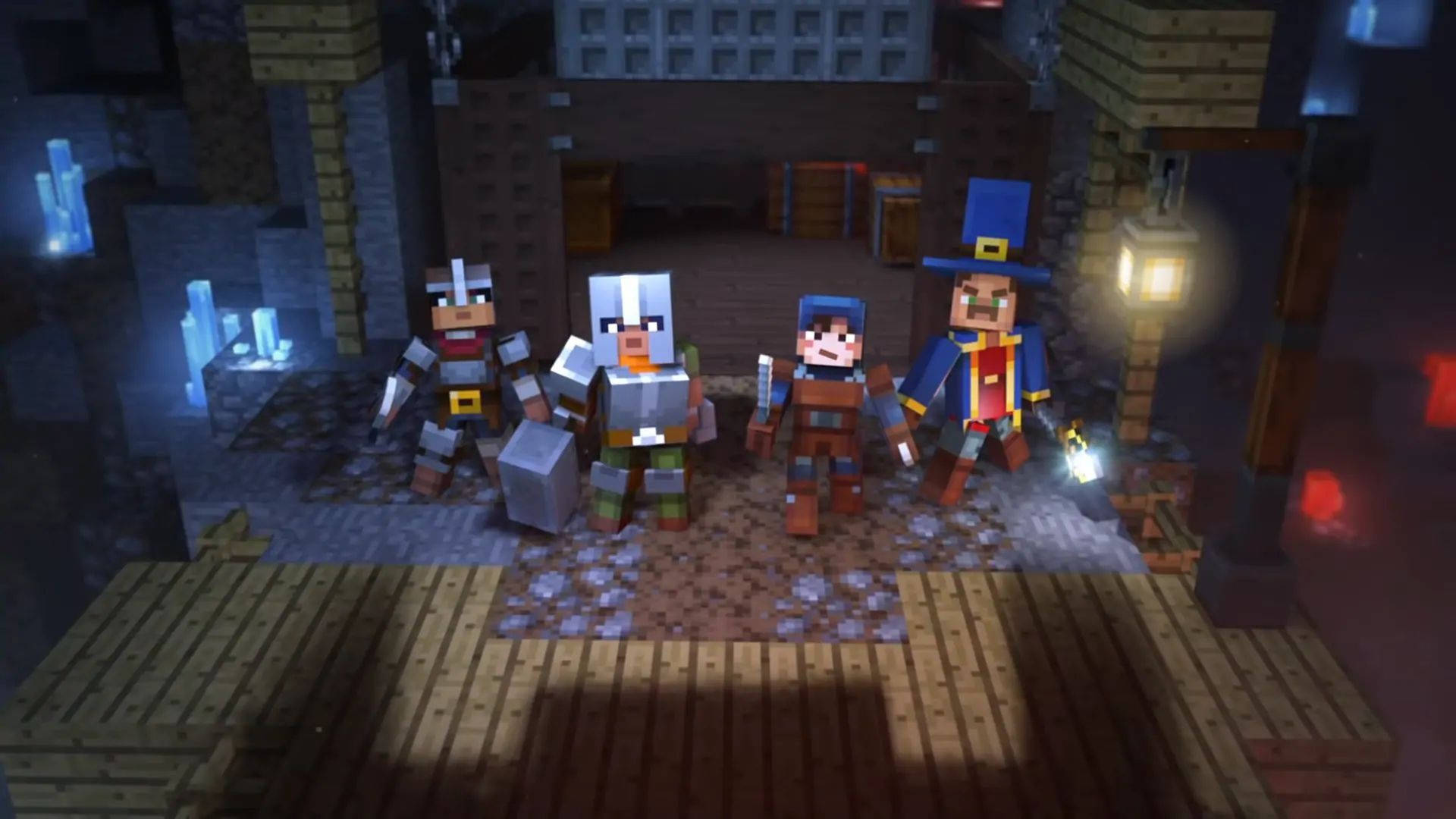 Minecraft Dungeons Main Canonical Heroes Wallpaper