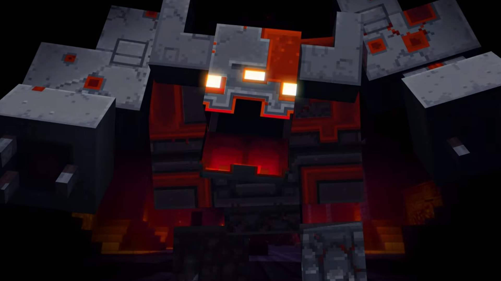 Minecraft Dungeons Redstone Golem Background