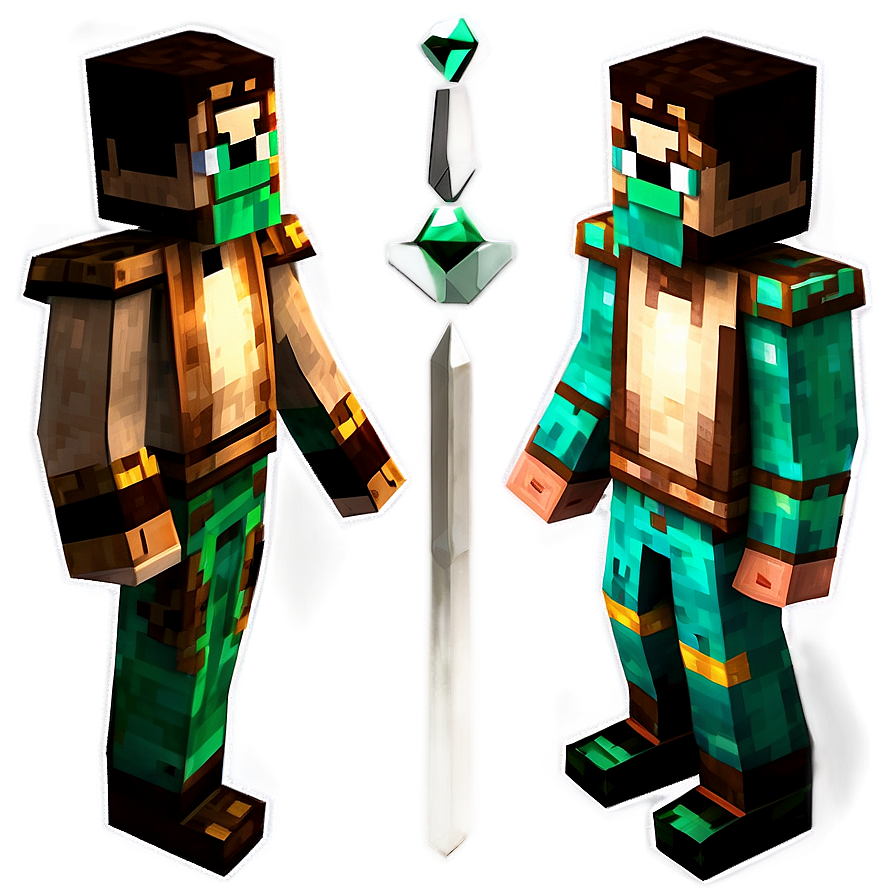 Minecraft Emerald Trader Villager Png 06202024 PNG