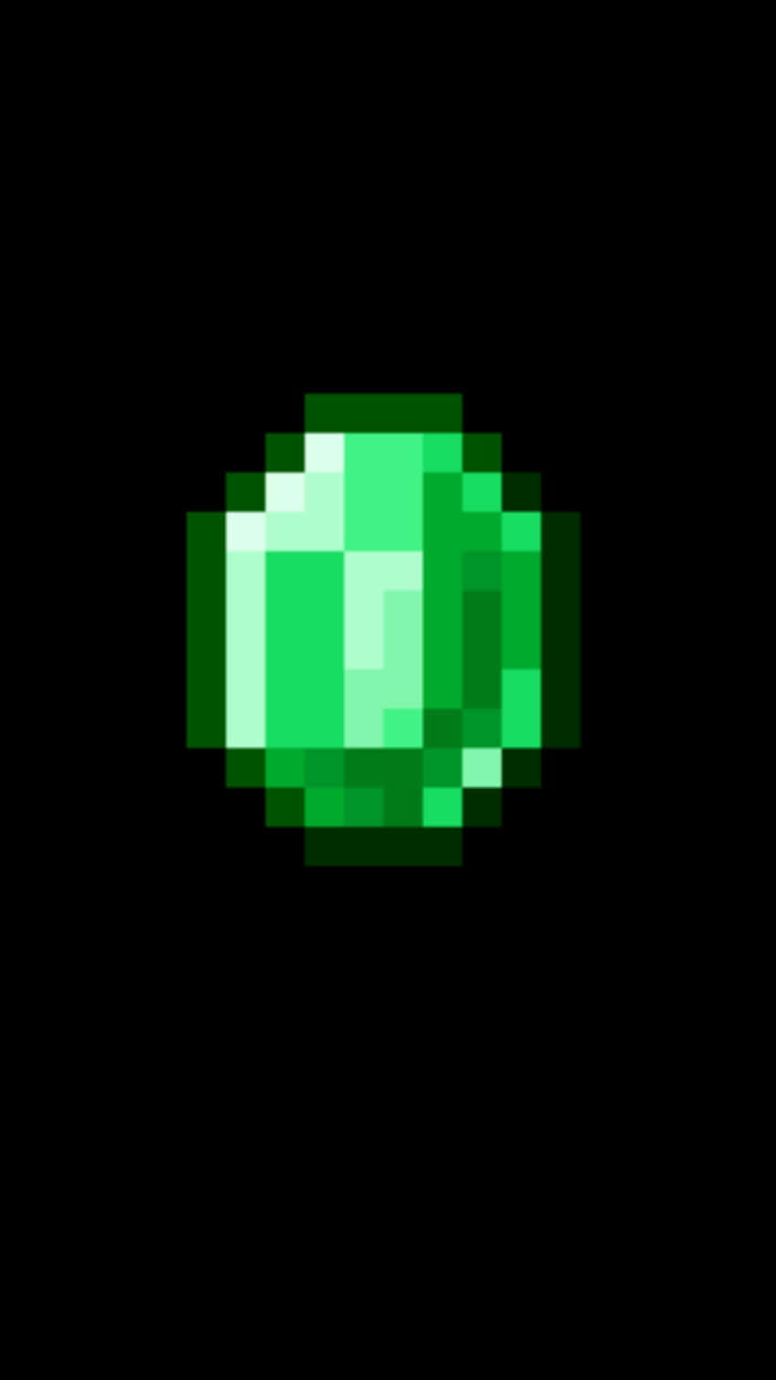 A Valuable Minecraft Treasure - Emeralds Wallpaper