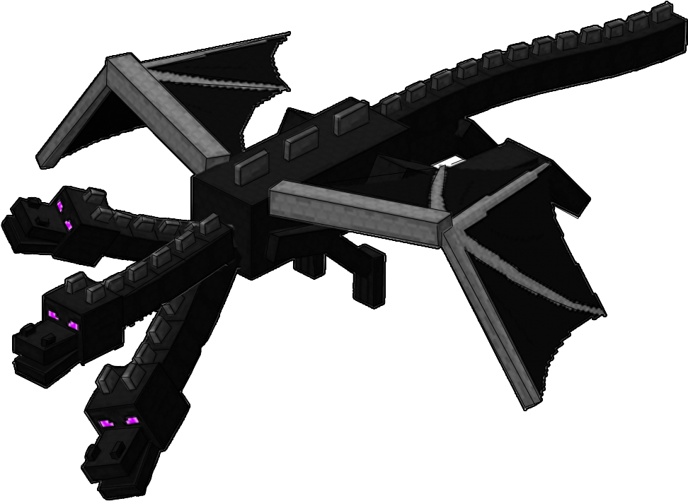 Minecraft Ender Dragon Render PNG