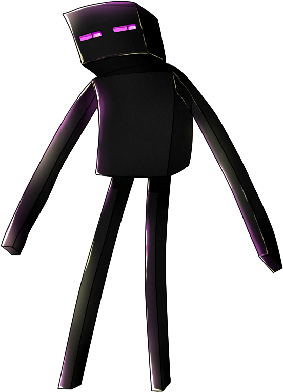 Minecraft Enderman Character PNG
