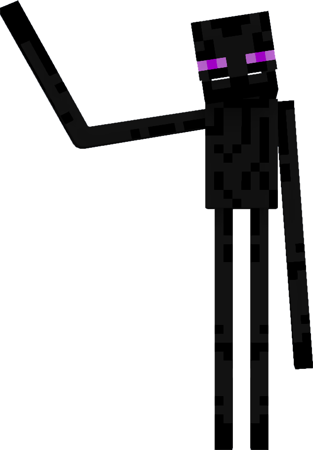 Minecraft Enderman Character PNG