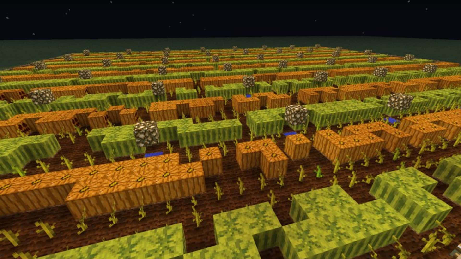 Agriculturaeficiente En Minecraft: Cuidando Tus Cultivos De Píxeles Fondo de pantalla