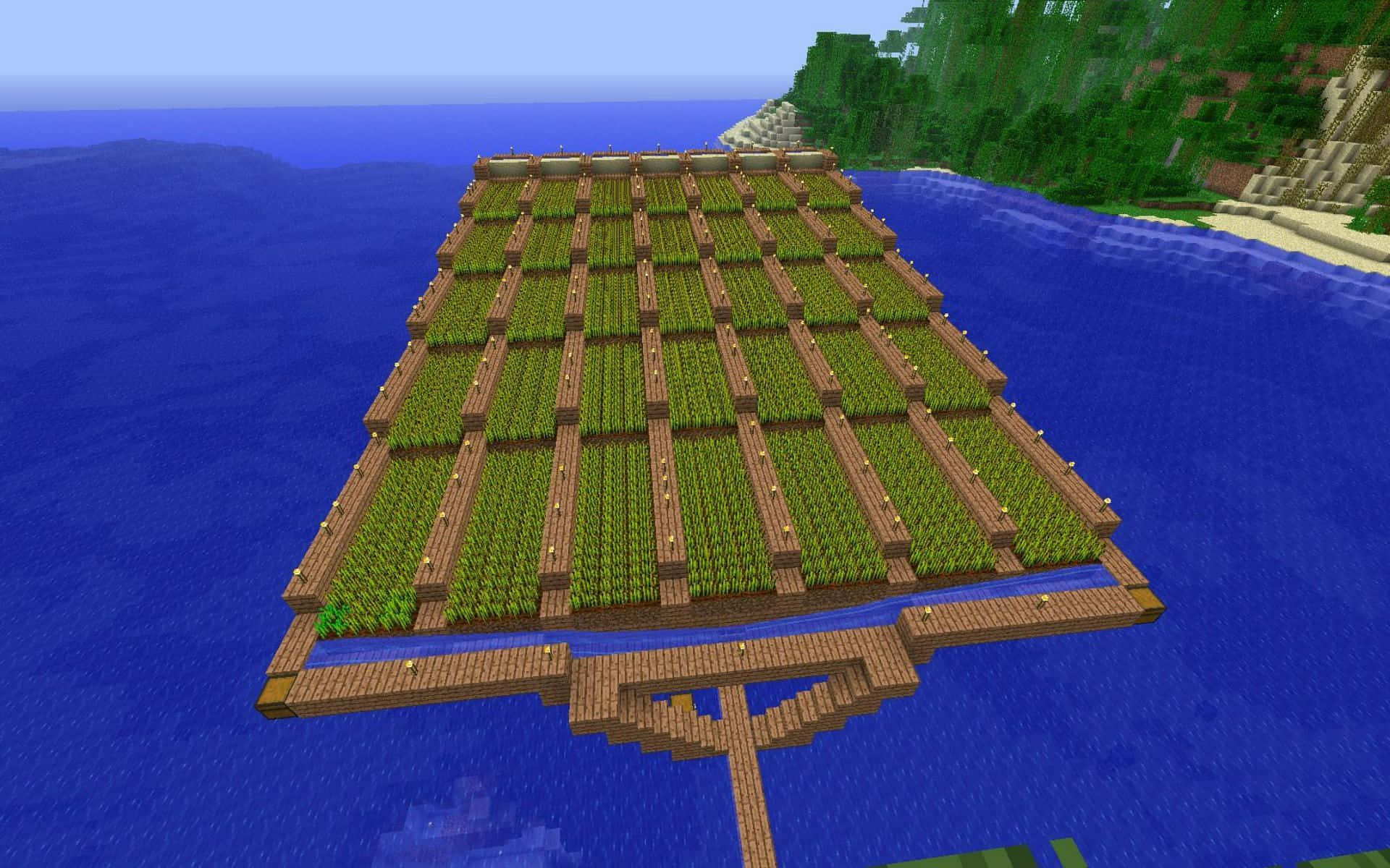 Minecraft Farming - Cultivate and Expand Your Virtual World Wallpaper