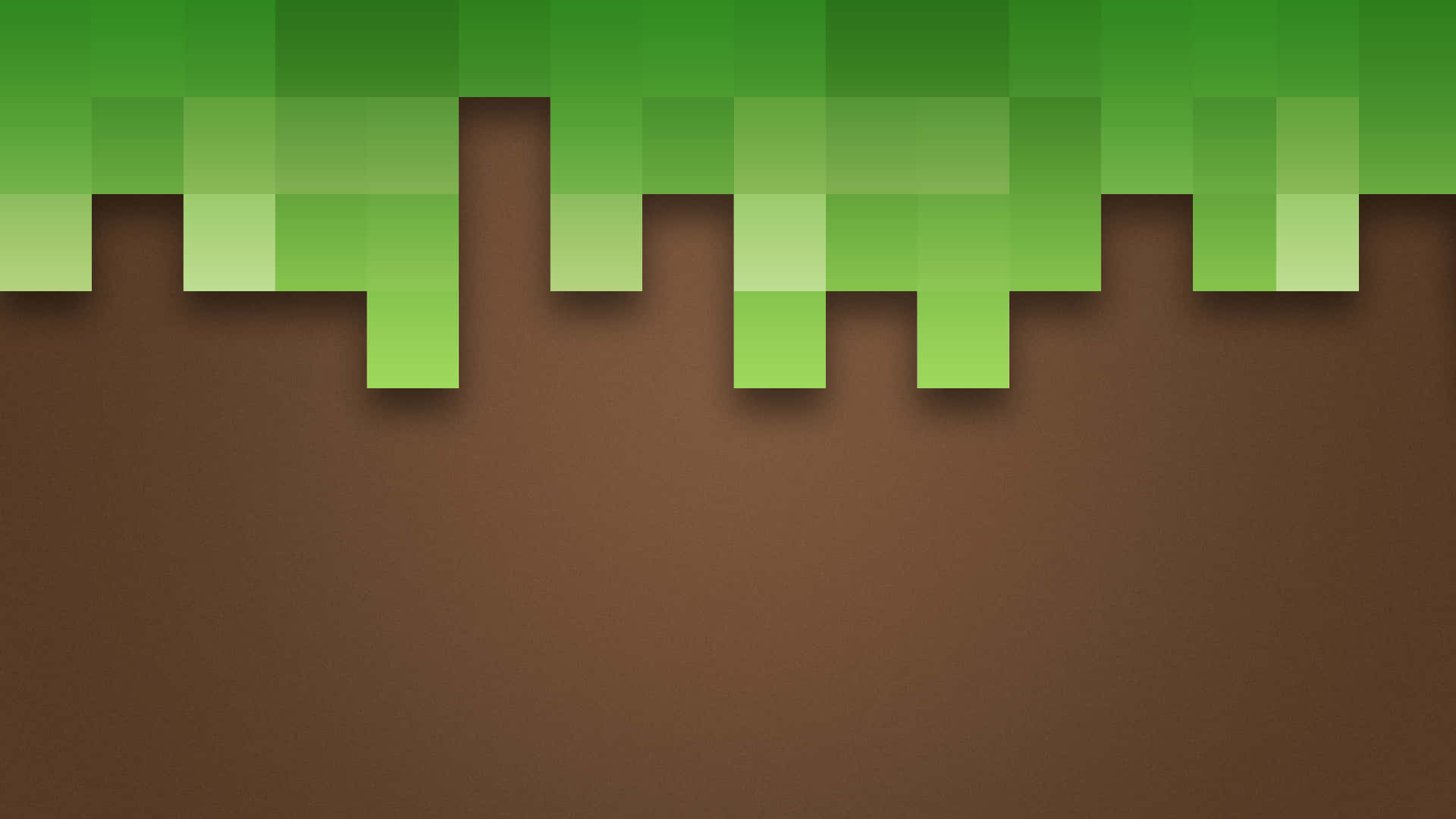 Explore rocky mountains and lush grass in Minecraft Wallpaper