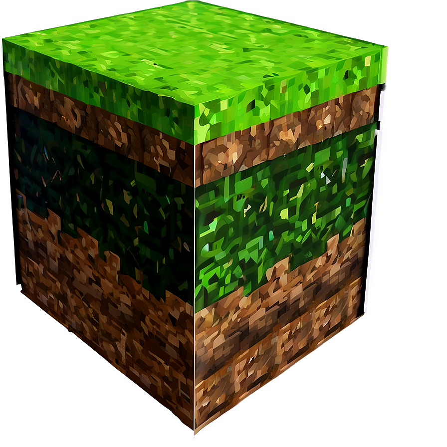 Minecraft Grass And Earth Layer Png 12 PNG