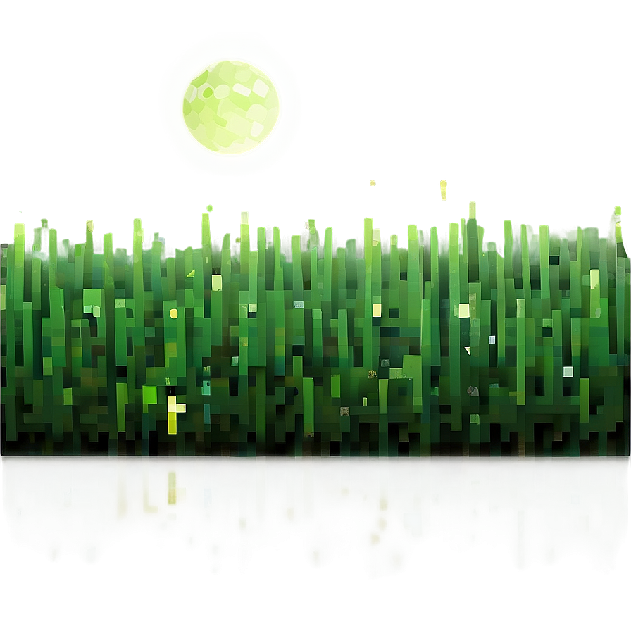 Minecraft Grass Block In Moonlight Png 4 PNG