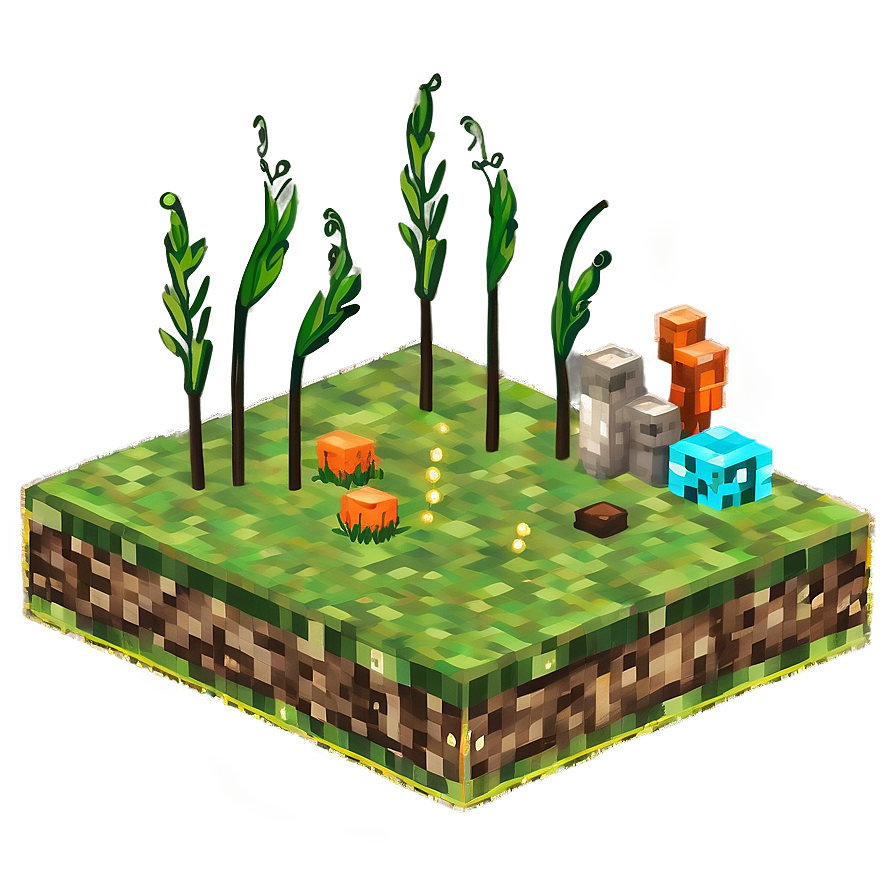 Download Minecraft Grass Block With Mycelium Png 05252024