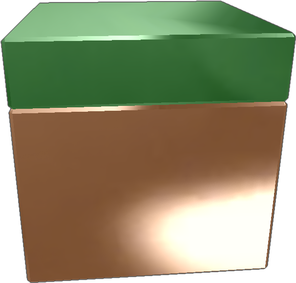 Minecraft Grass Block3 D Render PNG