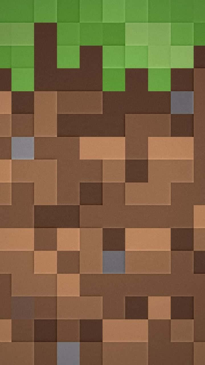 En grøn græstekstur fra den evigt populære spil Minecraft Wallpaper