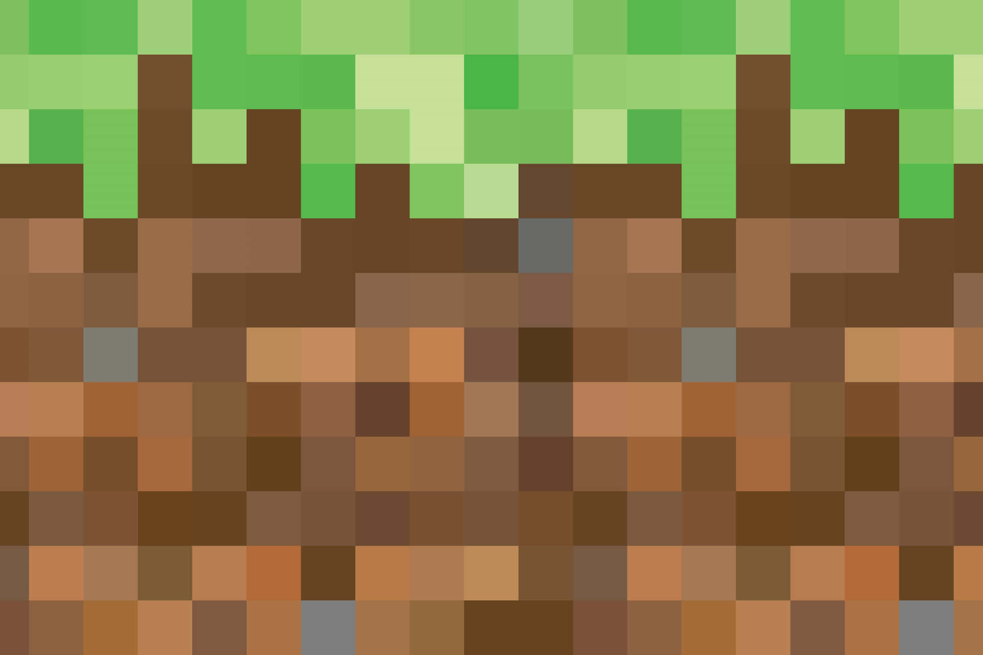 "Take a stroll through an ever-changing landscape of Minecraft Grass" Wallpaper