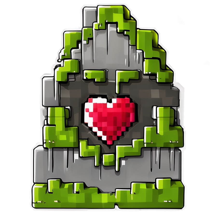 Minecraft Heart Drop Png 06122024 PNG