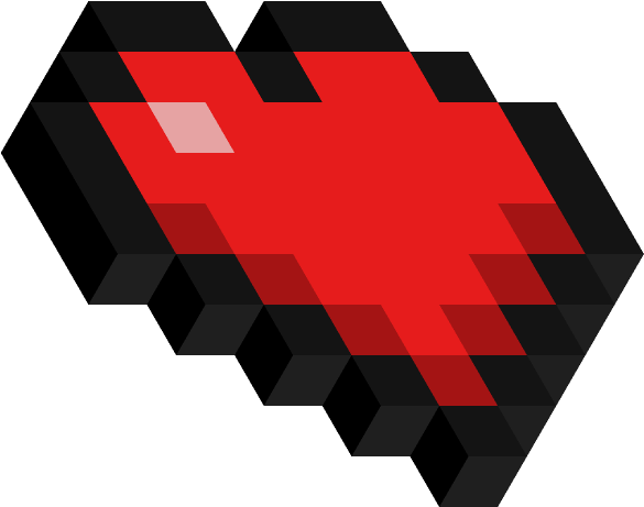 Minecraft Heart Icon PNG