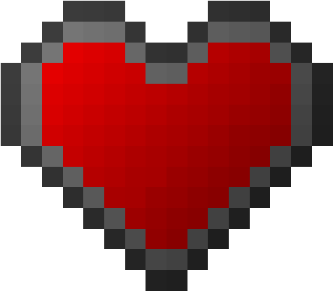 Download Minecraft Heart Pixel Art | Wallpapers.com