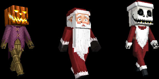 Minecraft Holiday Characters PNG