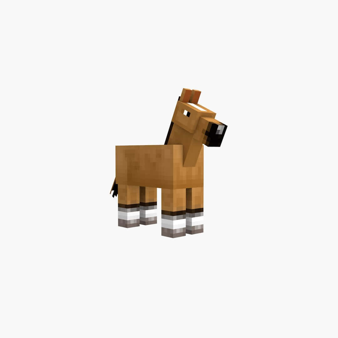 Minecraft Paarden - Samen In Avontuur Achtergrond