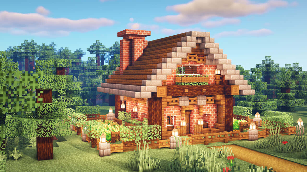 Imponerende Minecraft husene bevæger sig på skærmen.