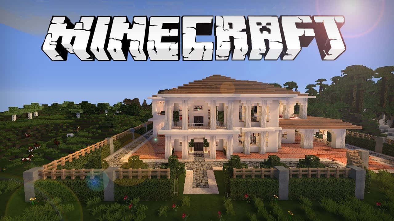 Entitt På De Fantastiskt Pittoreska Minecraft-husen.