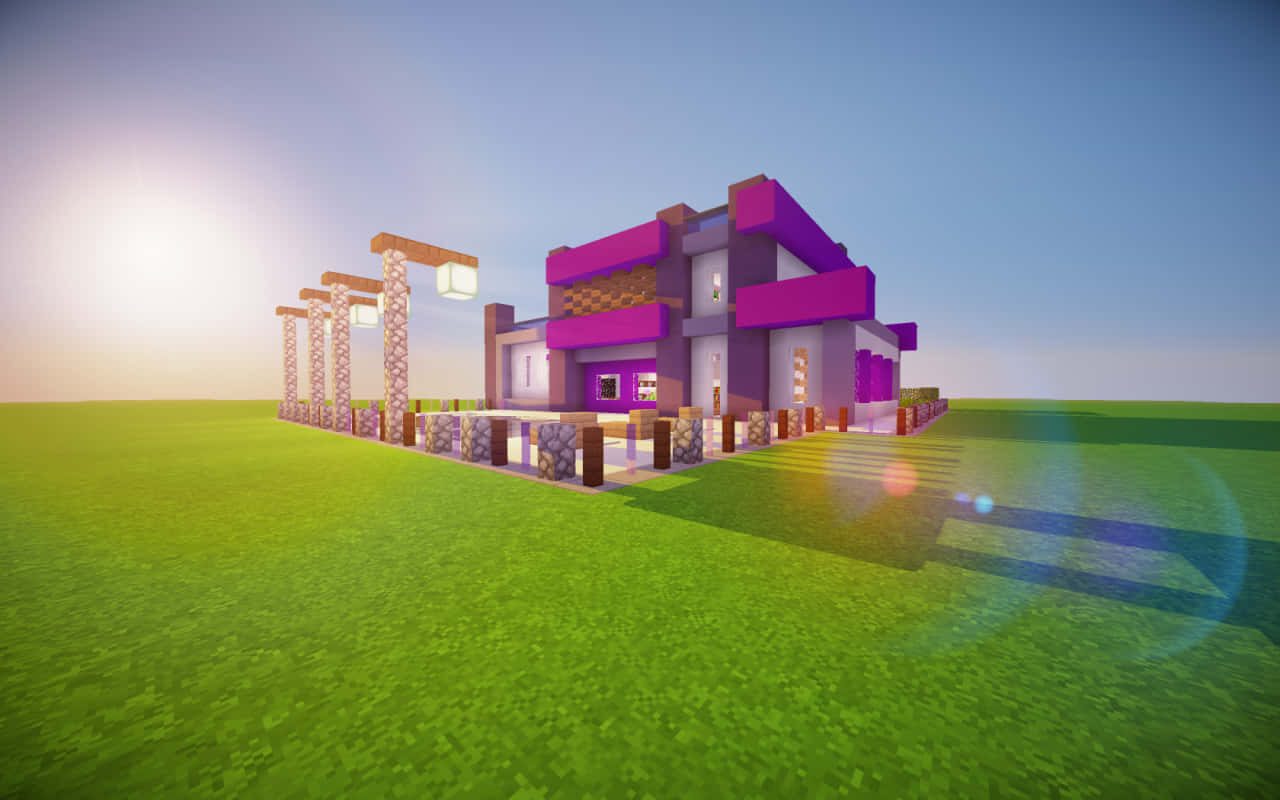Upptäckde Kreativa Möjligheterna I Minecraft Med Dessa Vackra Hus.