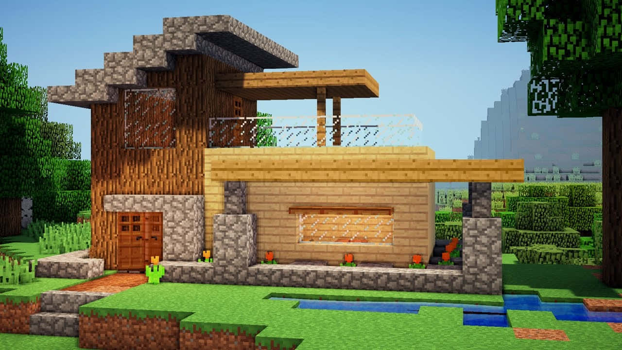 'incredibilmentecolorata E Dettagliata Casa Di Minecraft'