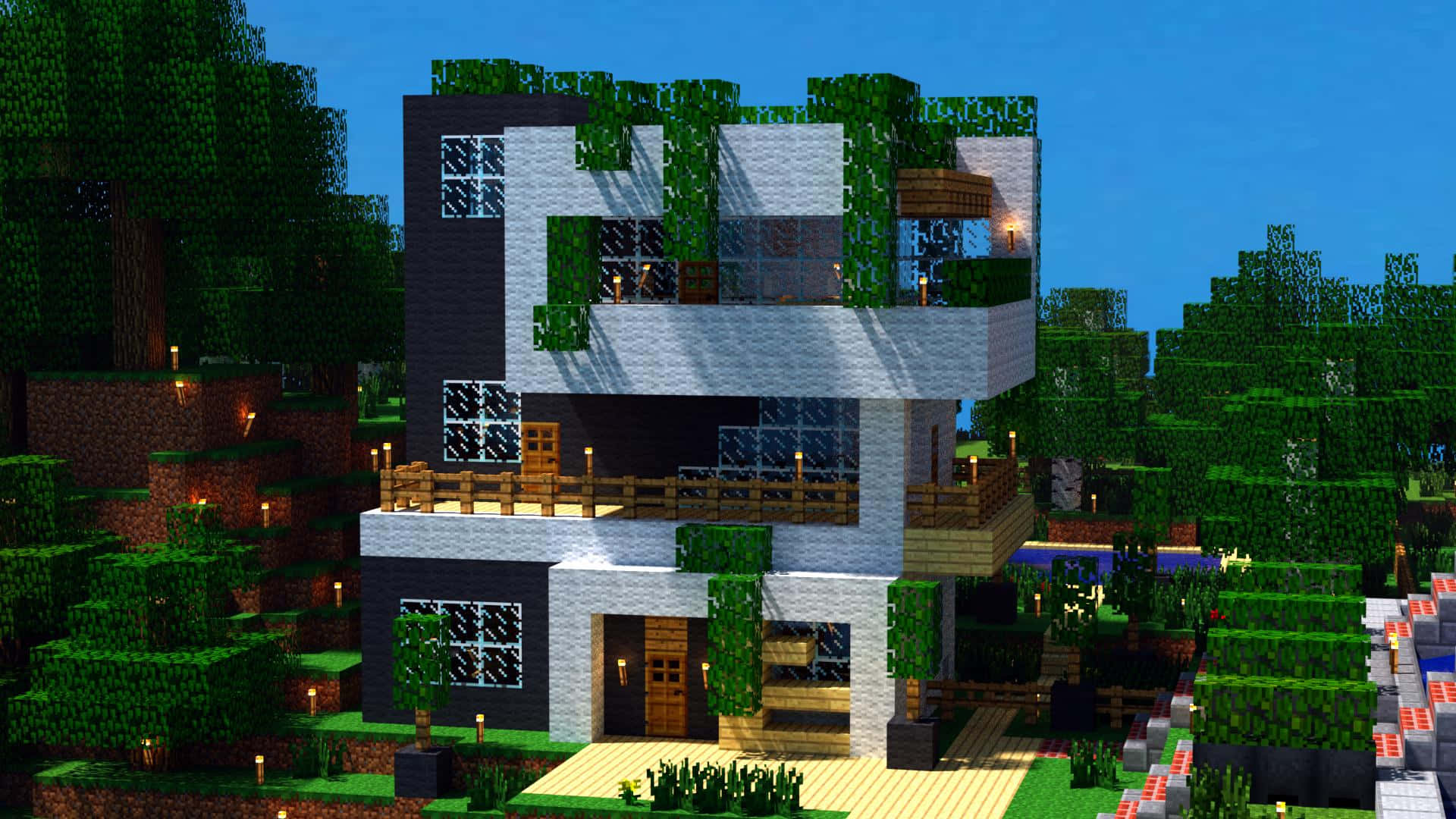En fortryllende Minecraft Village scene.