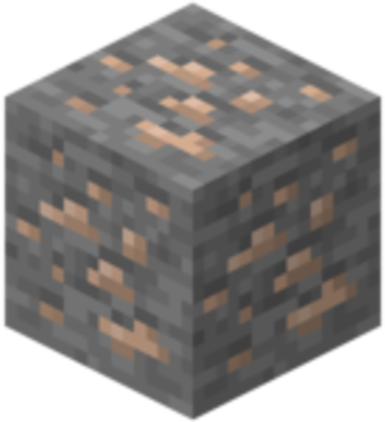 Minecraft Iron Ore Block PNG