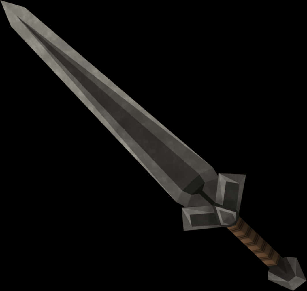 Minecraft Iron Sword Graphic PNG