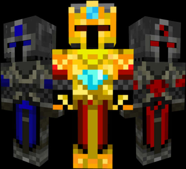 Minecraft Kingand Knights Skin Pack PNG