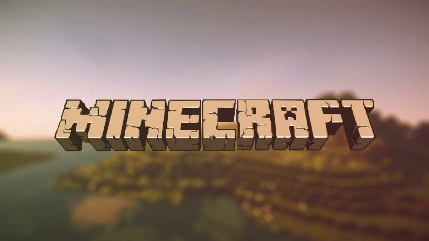 Minecraft Landscape Logo Background