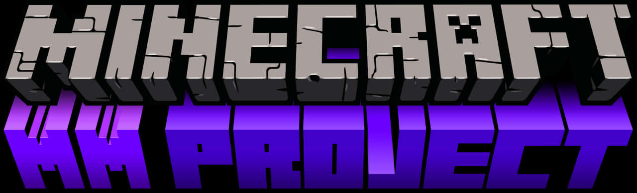 Minecraft Logowith Purple Reflection PNG