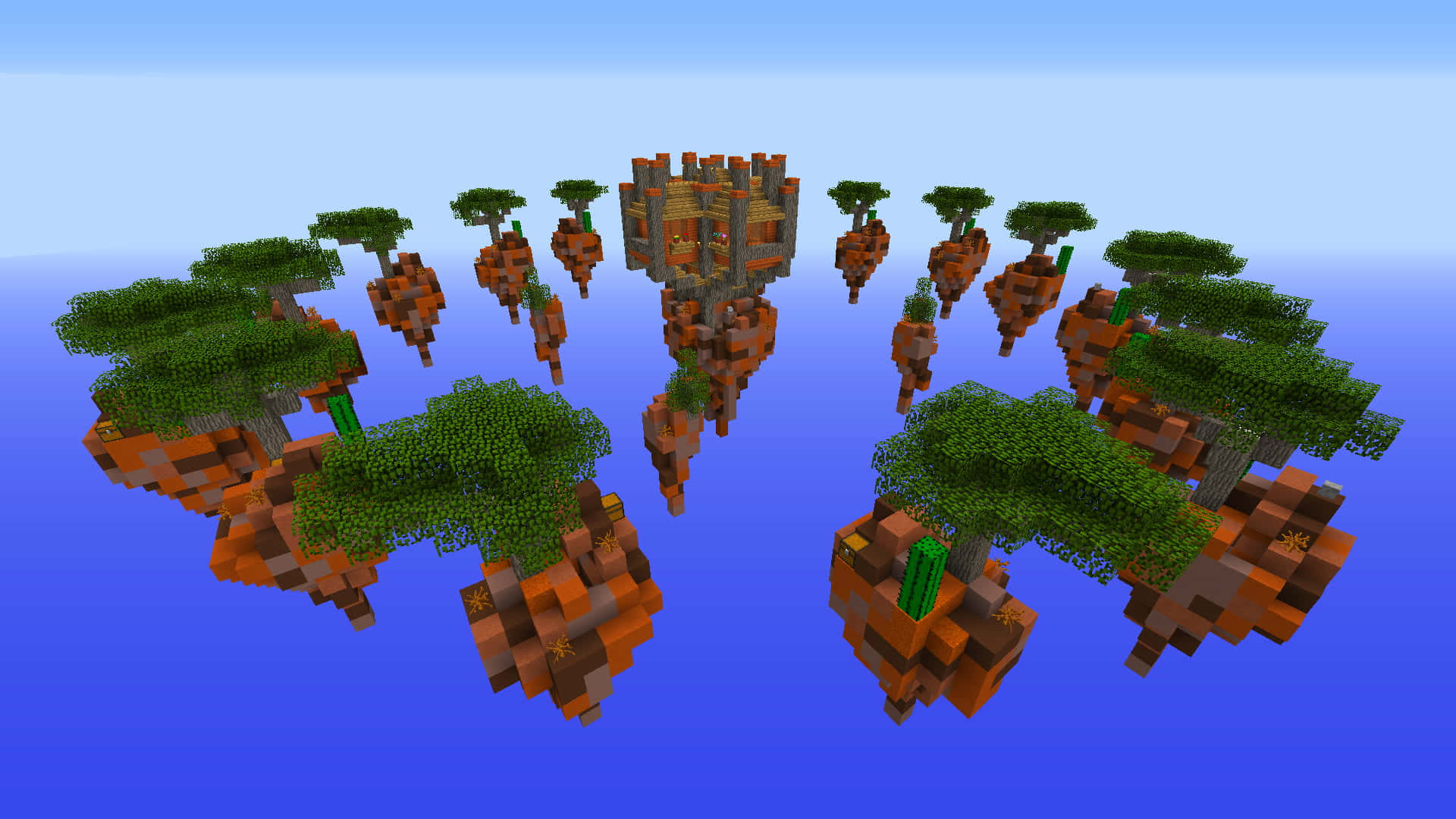 Explore the immersive Minecraft world with this stunning map. Wallpaper