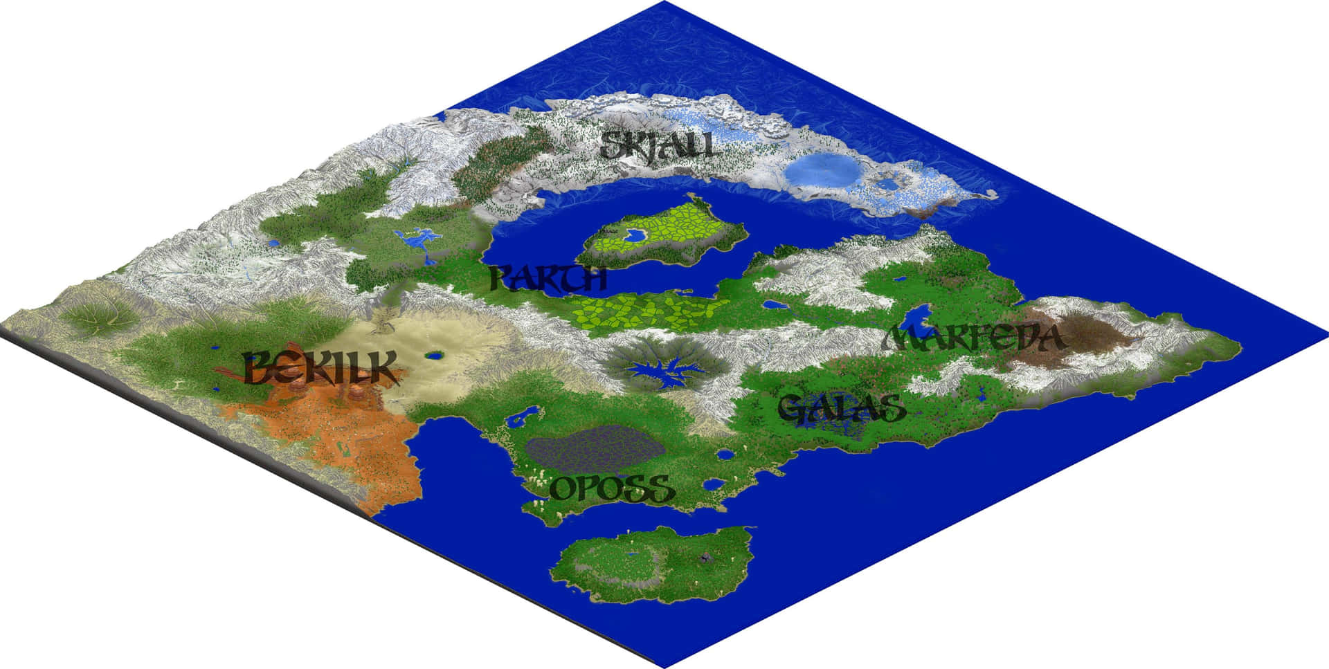 Explorainfinitas Posibilidades Con El Mapa De Minecraft. Fondo de pantalla