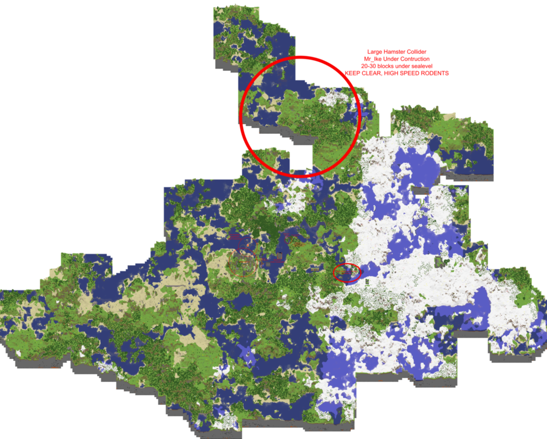Minecraft Map Overviewwith Annotations PNG