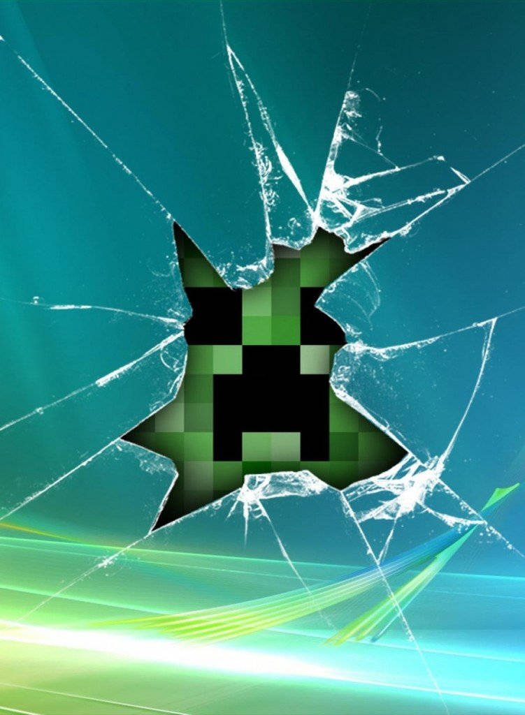 Papelde Parede Do Minecraft Meme Creeper Rachado Papel de Parede
