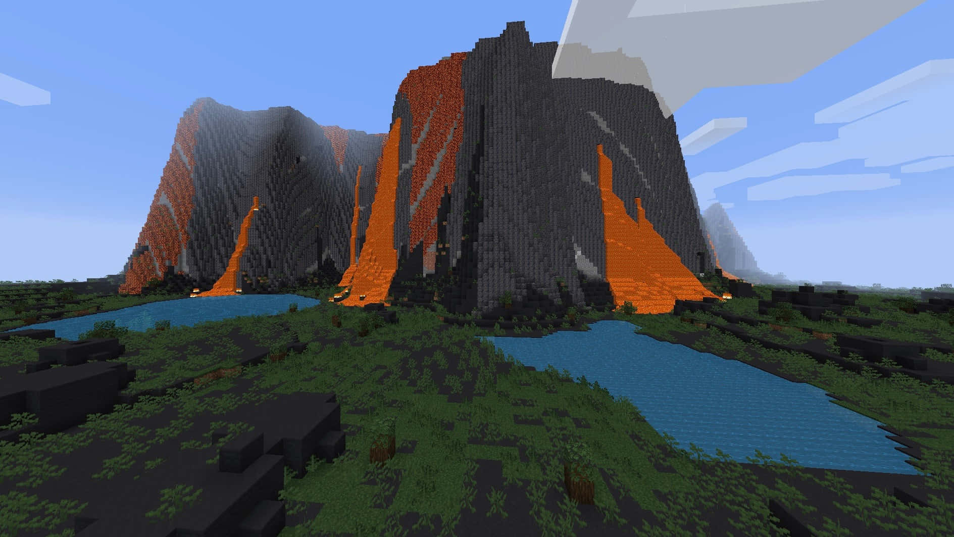 Intriguing Minecraft Mods Showcased in Action Wallpaper