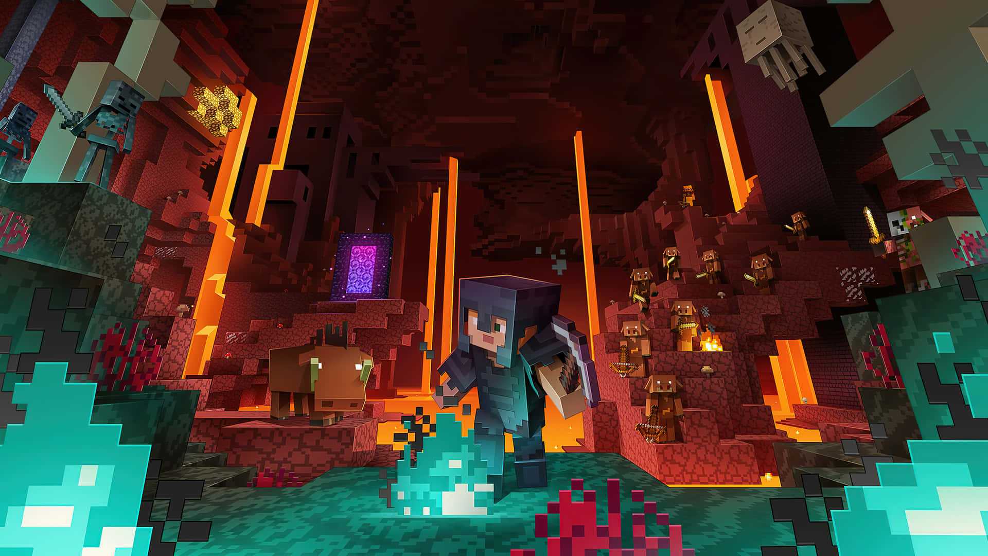 Minecraft_ Nether_ Adventure Wallpaper