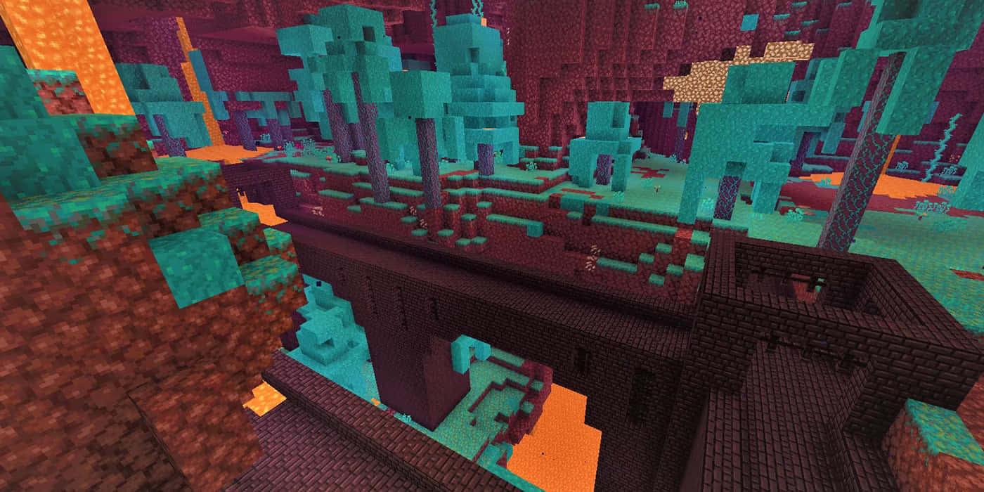 Minecraft_ Nether_ Biomes_and_ Fortress Wallpaper