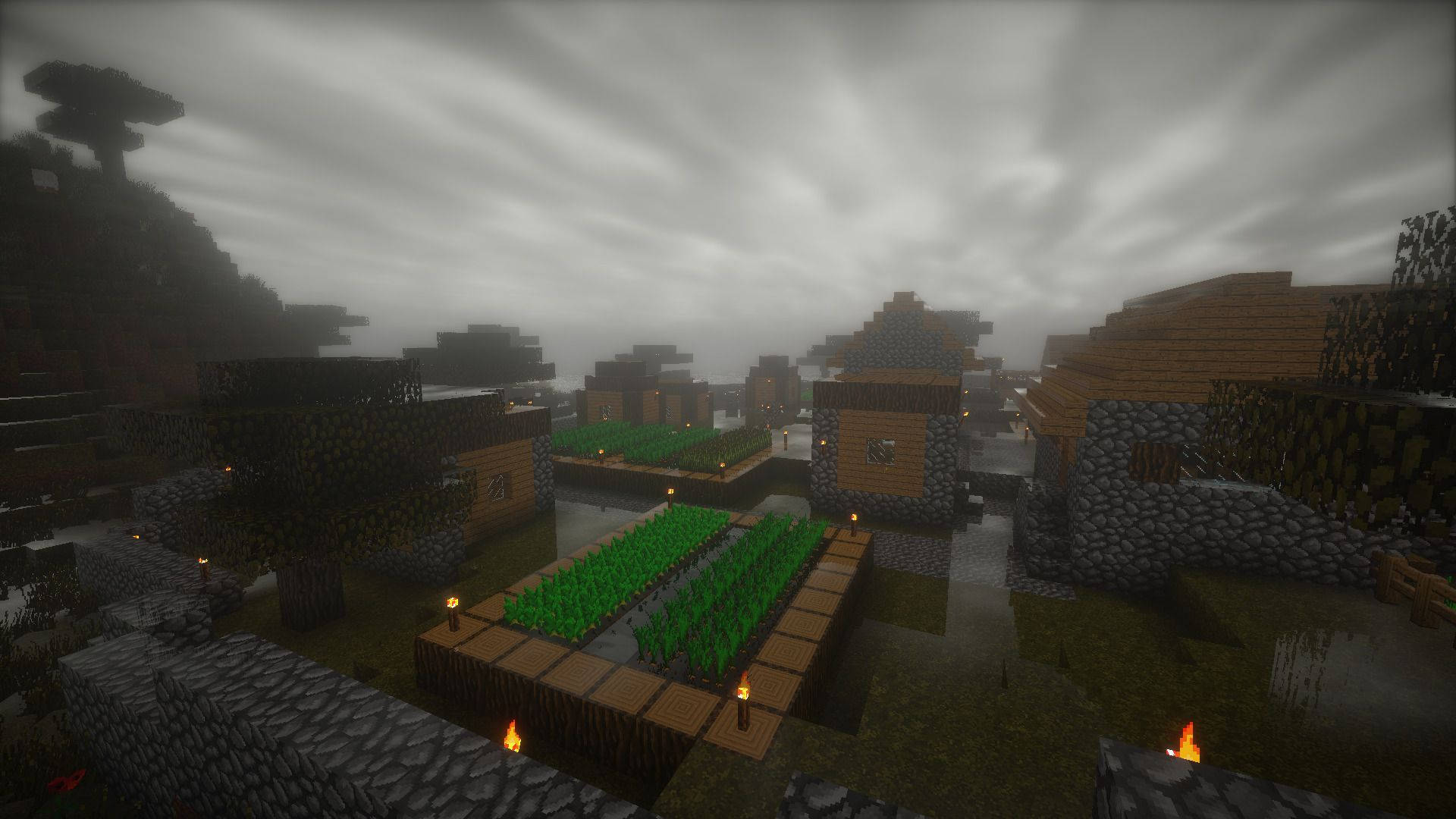Minecraft Pc Gloomy Farm Background