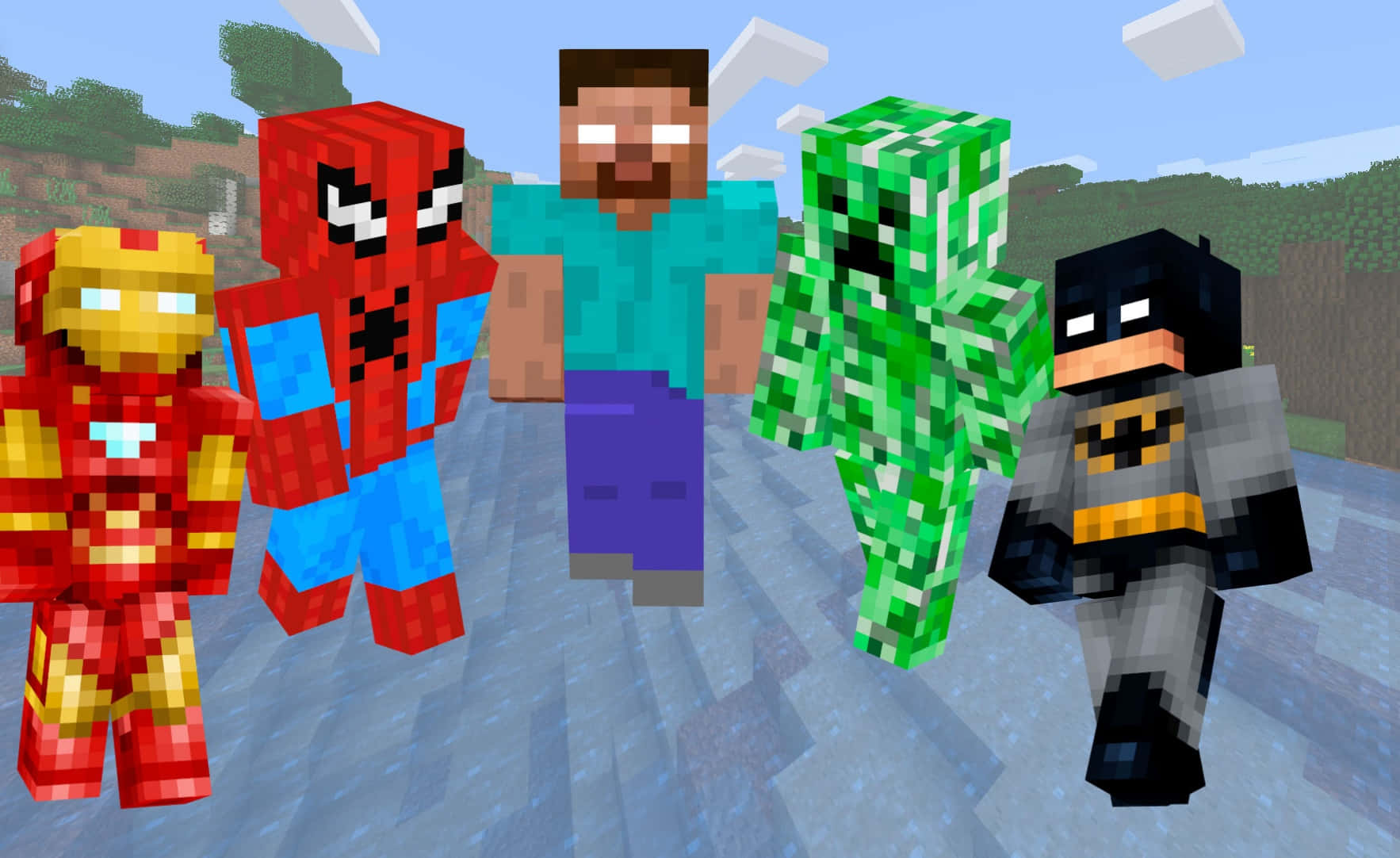 Minecraft Characters As Superheroes Picture
