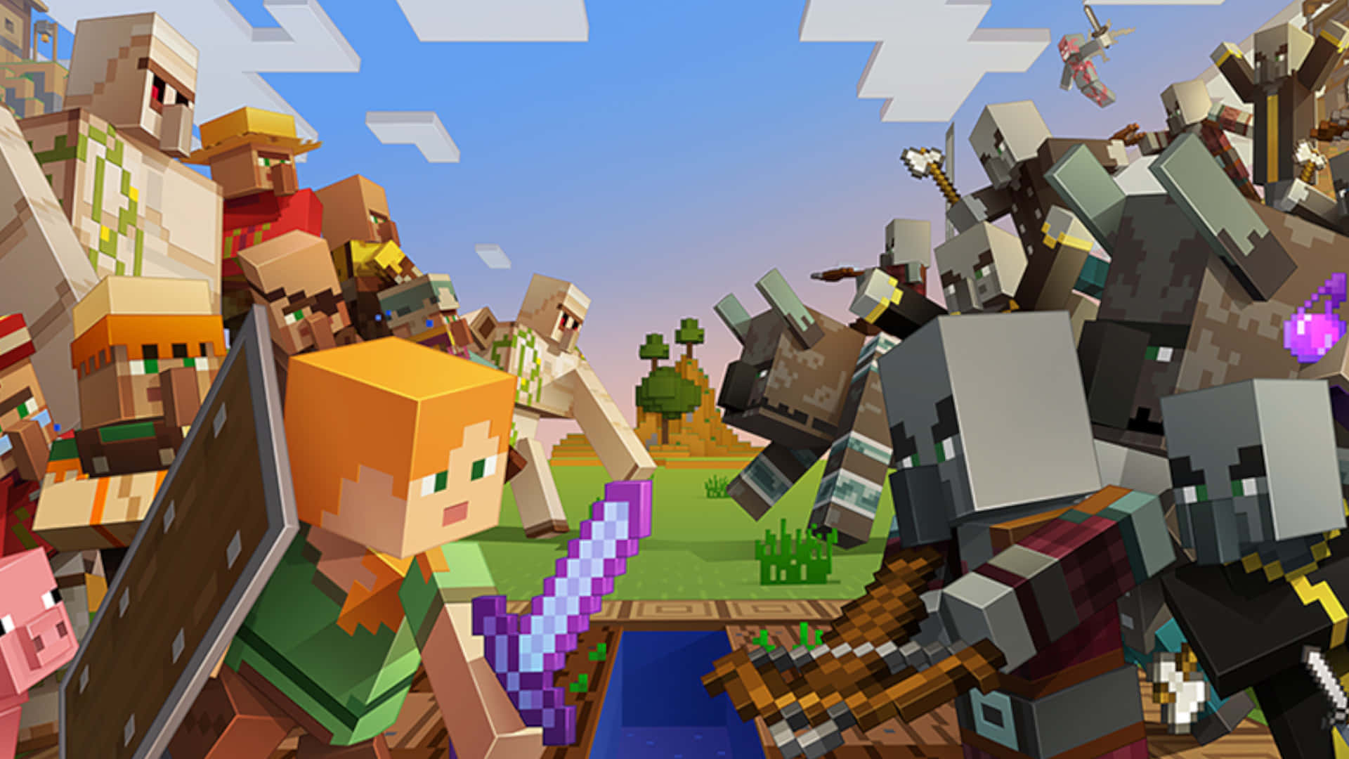 Bildvon Minecraft-charakteren Im Krieg