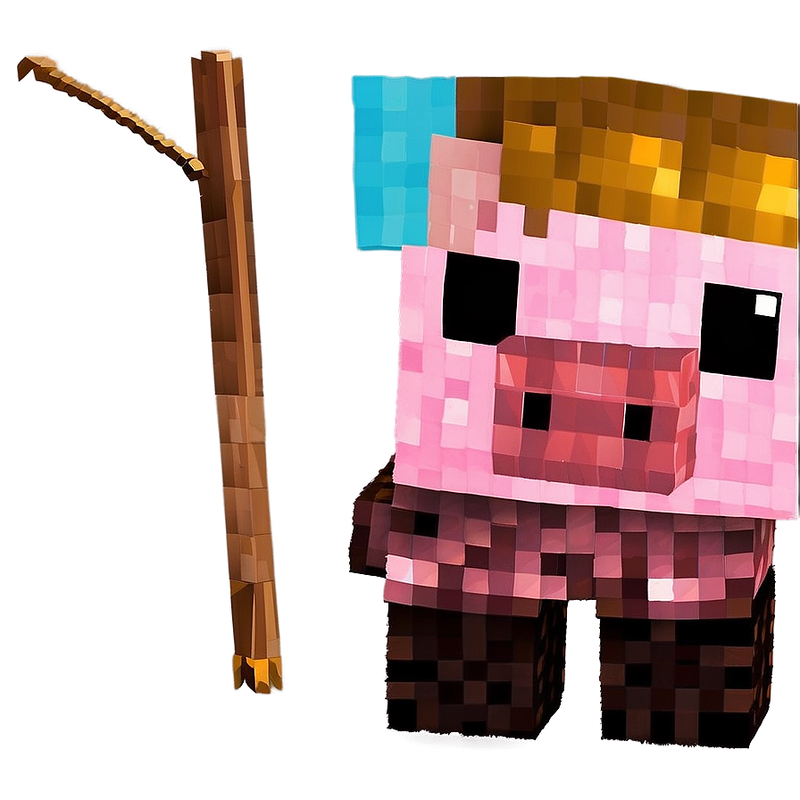 Download Minecraft Pig Character Png 80 | Wallpapers.com