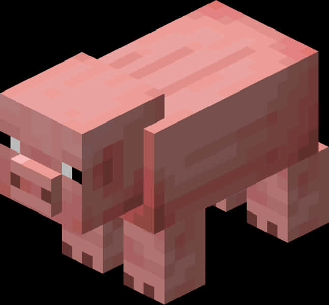 Välkommentill Världen Av Minecraft Pig! Wallpaper
