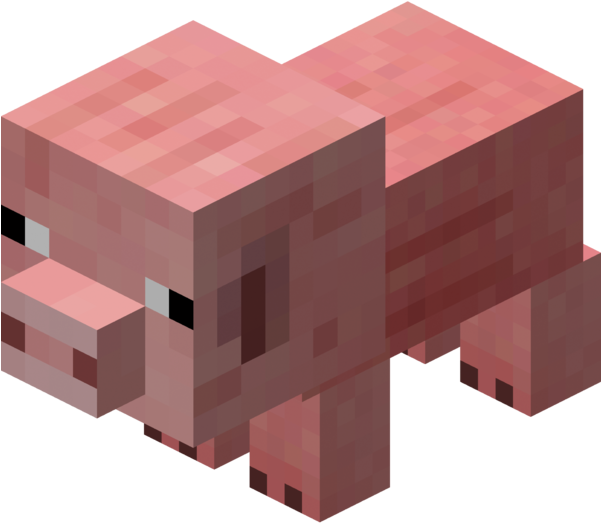 Download Minecraft_ Pig_ Model.png | Wallpapers.com