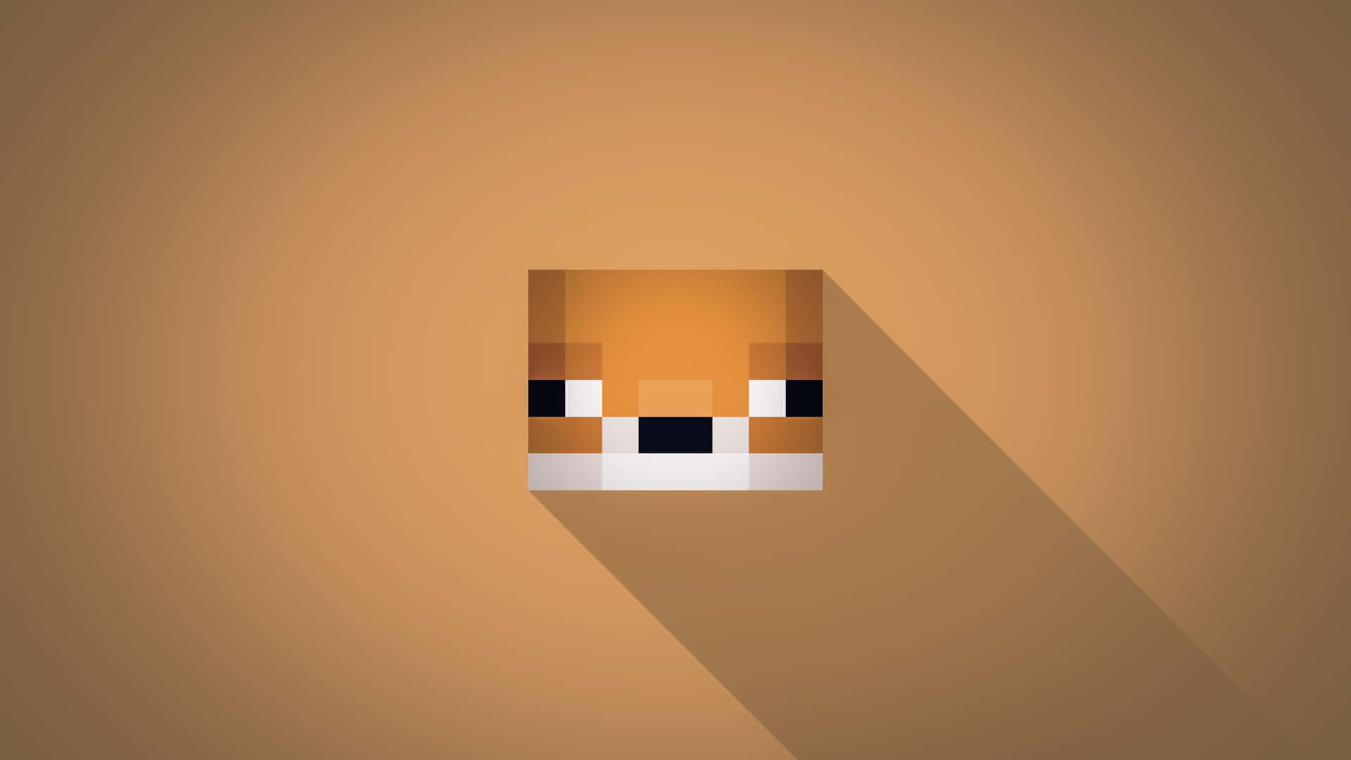 Pig in Minecraft Ready for Exploration Wallpaper