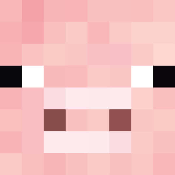¡prepáratepara Divertirte! Únete A Este Cerdo De Minecraft En Una Aventura. Fondo de pantalla